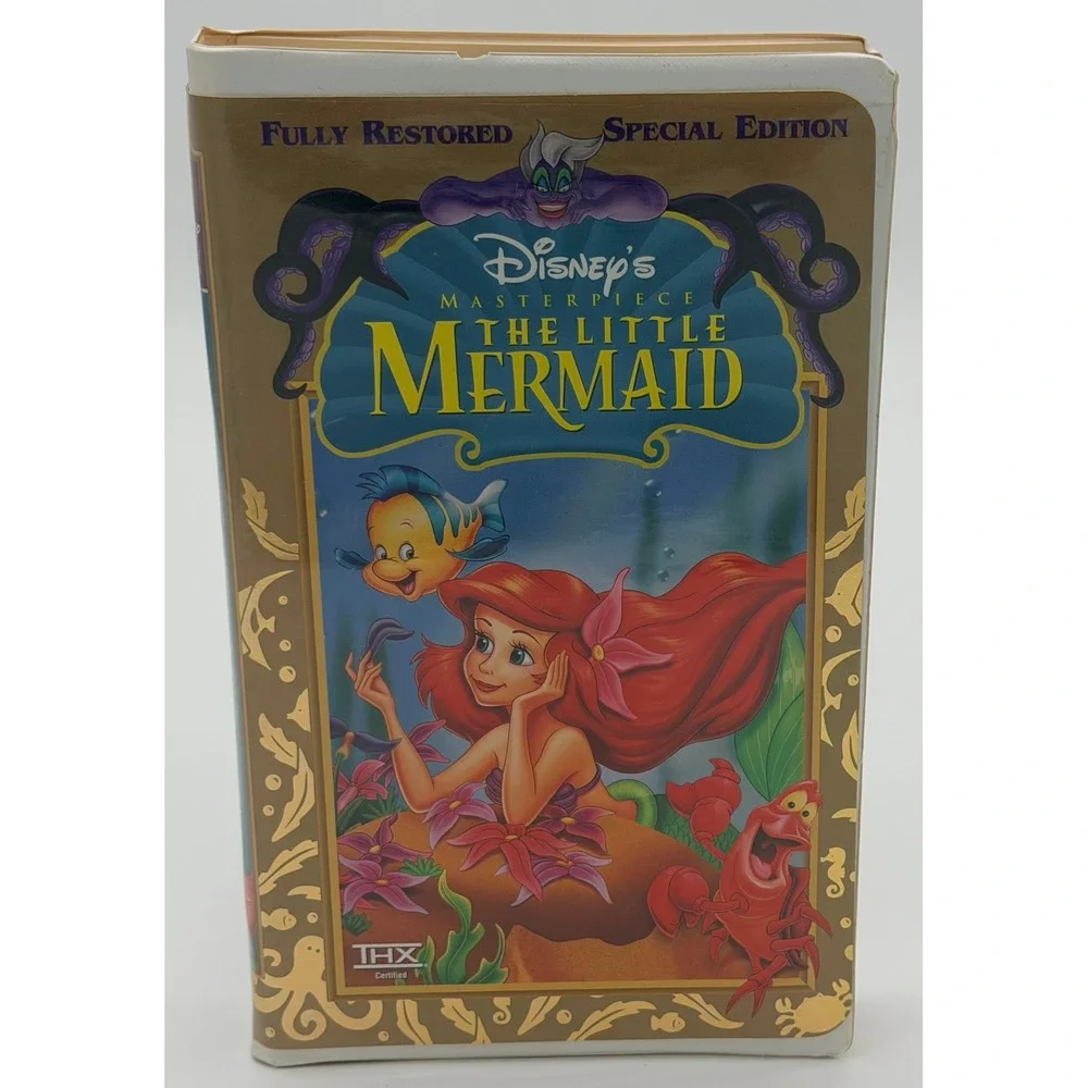 The Little Mermaid VHS Disney Masterpiece Collection Clamshell Case